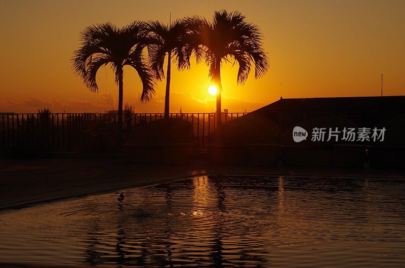 热带日落/巴厘岛的风景